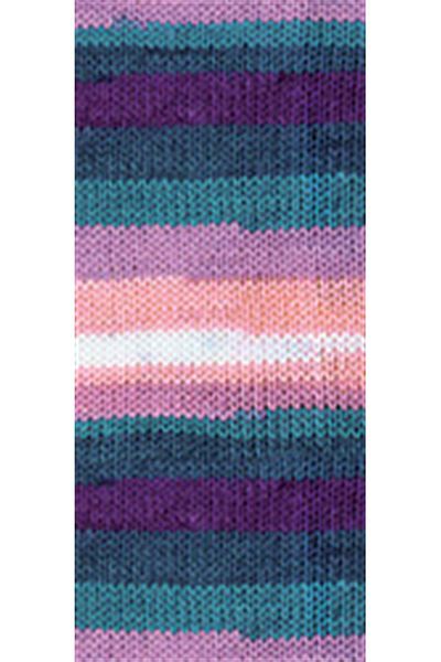 NAKO 5 Pieces Vega Stripe Premium Acrylic Hand Knitting Yarn Wool No: 82416