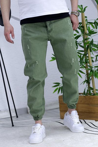 WAFRA Men's Jeans with Elastic Cuffs, Boyfiren Jeans Pnt. 646