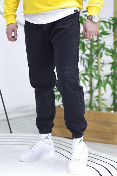 WAFRA Men's Jeans with Elastic Cuffs, Boyfiren Jeans Pnt. 646