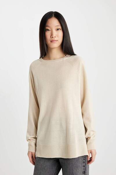 DeFacto Pulover de damă crem - I6913az/bg702