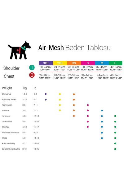 Tailpetz Medium Yellow Air-Mesh Harness - Dog Chest Collar