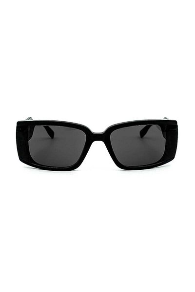 Karl Lagerfeld Unisex Black RectanGular Bone SunGlasses - Kl 6106s 002 64