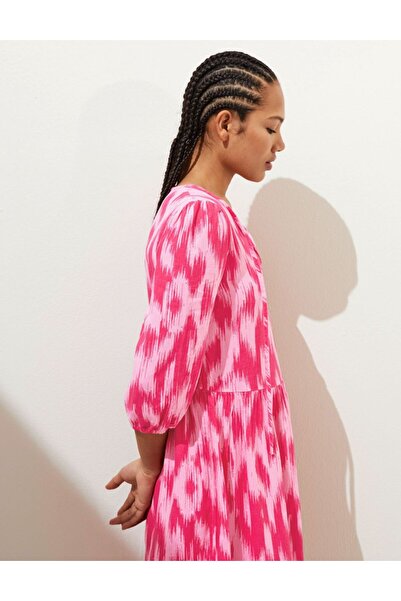 Marks & Spencer Regular Fit Mini Keten Elbise