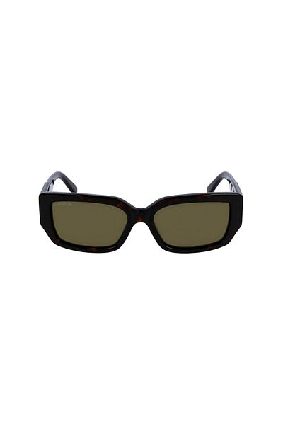 Lacoste L 6021S 214 55 Women's Rectangular Gray Brown Bone Sunglasses