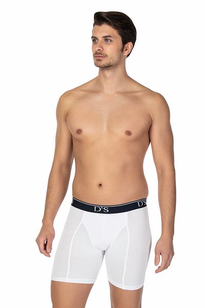 D'S Damat Trendy Long Sport 2-Piece Boxer White