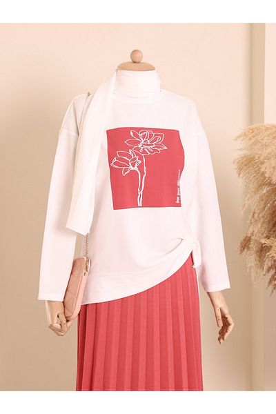 Modamorfo Costum cu fustă lungă cu imprimeu Flog