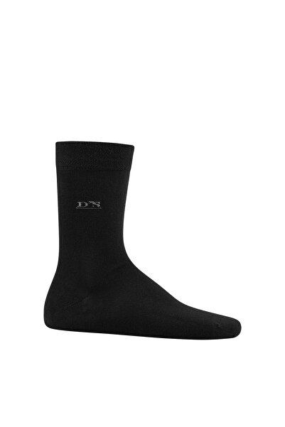 D'S Damat Μαύρες βασικές ανδρικές βαμβακερές κάλτσες