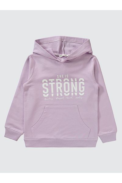Civil Girls 6-9 Years Old Girl Lilac Tracksuit Set