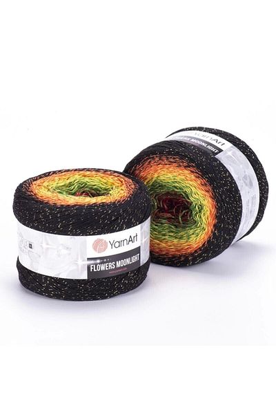 Yarnart Flowers Moonlight - Glitter Marbled Hand Knitted Marbled-3267