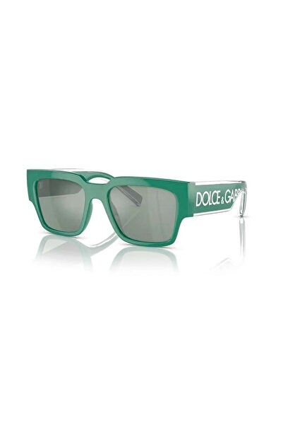 Dolce&Gabbana Dolce Gabbana Dg 6184 331182 52 Unisex Green Mirrored Bone Sung...