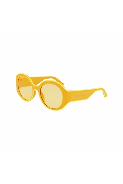 Longchamp Lo 758S 741 53 Women Oval Yellow Bone Sunglasses