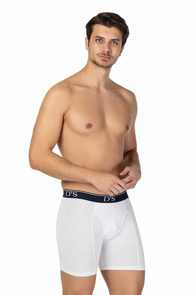 D'S Damat Trendy Long Sport 2-Piece Boxer White