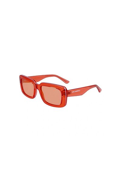 Karl Lagerfeld Kl 6101s 800 54 Dámské obdélníkové průhledné sluneční brýle s oranžovou kostí