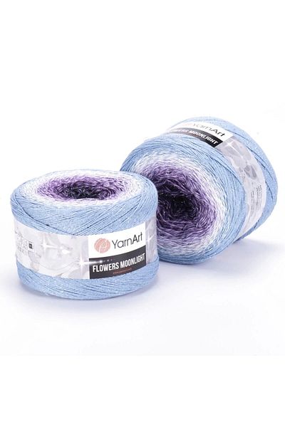 Yarnart Flowers Moonlight - Glittery, Marbled Hand Knitted Marbled-3264