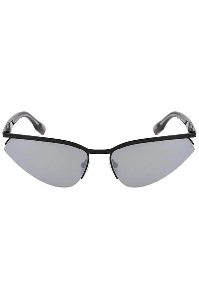 Karl Lagerfeld Kl 352S 001 Unisex Cat Eye Black Metal Sunglasses