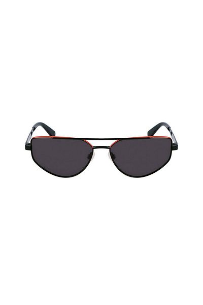 Calvin Klein Jeans Ckj 23220S 007 58 Men's Pilot Black Orange Metal Sunglasses