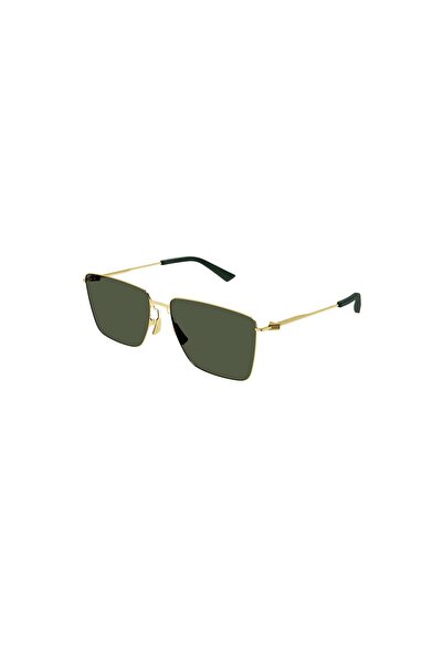 Bottega Venetta Bottega Vaneta BV1267S 004 58 Unisex Geometric Gold Metal Sun...