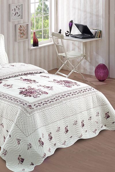 Örtüm Μονό Καπιτονέ κουβερλί Flower Lilac