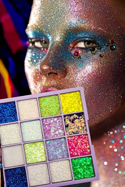 wwbeauty Glitter Paleti - Yüz Ve Vücut Için Göz Kalemi Ile