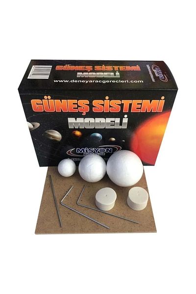 Toptan Bulurum Mission 3-Piece Solar System Model with Box - Eck3153-6817