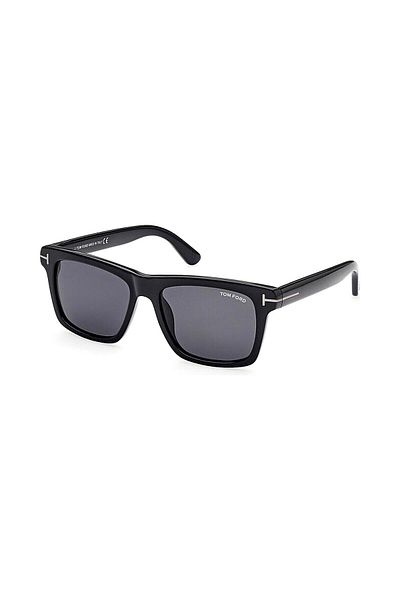 Tom Ford Ft906n 01a 58 Buckley Unisex Square Black Bone Sunglasses