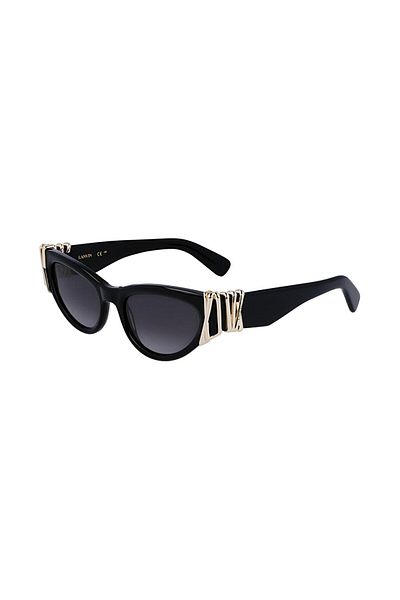 Lanvin Lnv 664s 001 53 - Women's Black Cat Eye Bone SunGlasses