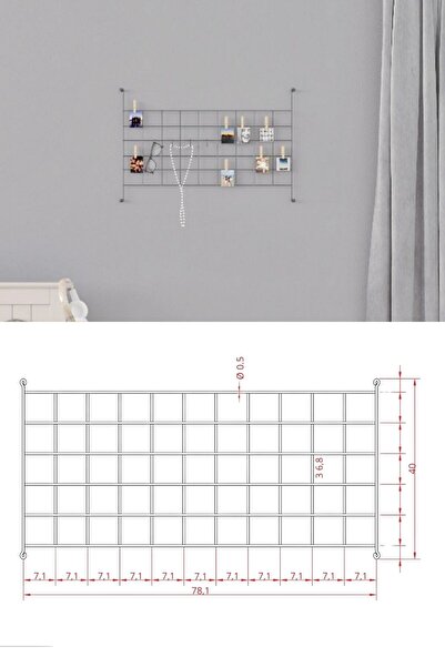 DECORMET PETEK ÇOK AMAÇLI METAL AKSESUAR SİYAH siyah 78 X  40