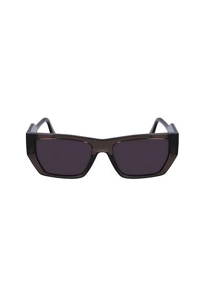 Karl Lagerfeld Unisex Kl6123s 020 54 RectanGular Transparent Smoked Bone SunGlasses