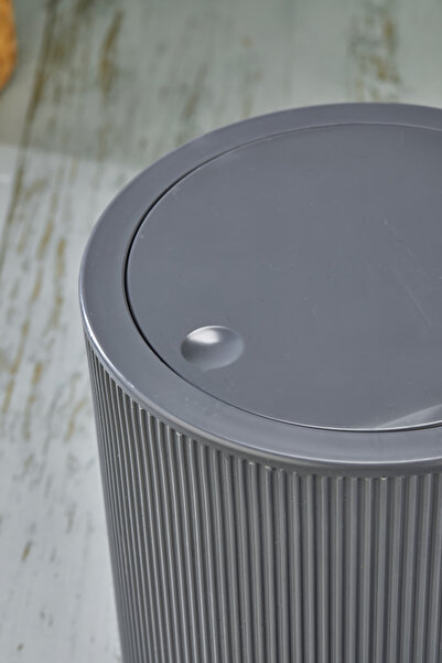 Homie 2 Parça Yuvarlak Banyo Seti - Çöp Kovası WC Fırçası Set