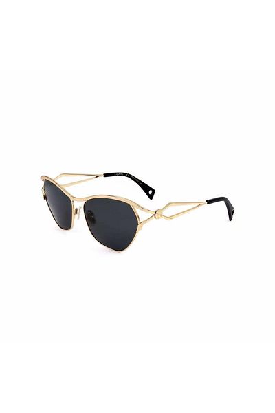 Lanvin Lnv 114s 710 58 - Women's Geometric Gold Metal Sunglasses