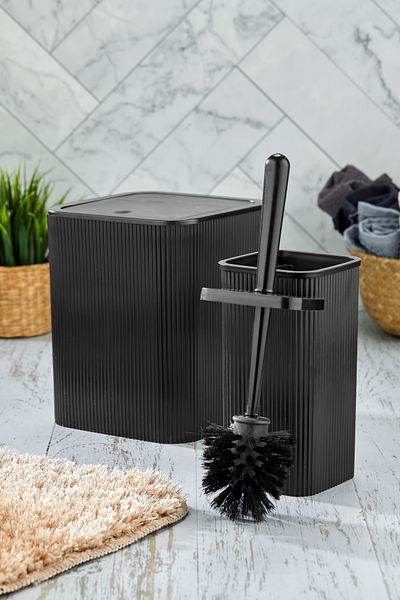 Homie Square Bathroom Set - Line 2, Trash Can and Wc Brush