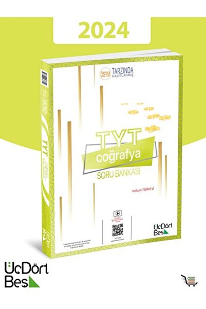 Üç Dört Beş Yayıncılık 345-TYT Coğrafya Soru Bankası 2024 Model