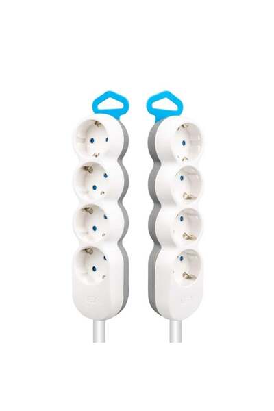 Axe Tools 1. Quality 1.5 Meter Extension Cable Group Socket 4 Electrical Sock...