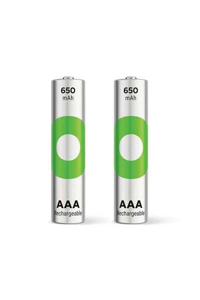 Genel Markalar Gp Recyko 650 Mah R03 Aaa Şarjli 2li Ince Kalem Pil Gp65aaahcer21-2tlb2 (gprhch63e041