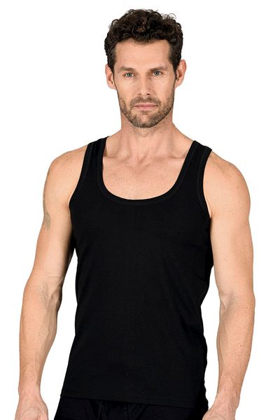 ÖZKAN underwear Özkan 11407 - Men's 5-Pack 100% Cotton, Flexible and Comfortable Thick Sling Undershirt