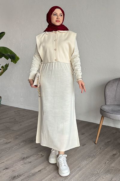 InStyle Ecru Suit with Bolero Dress