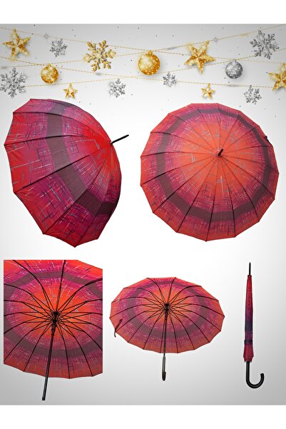 Rubenis 16 Telli Premium Otomatik Baston Yağmur Şemsiyesi