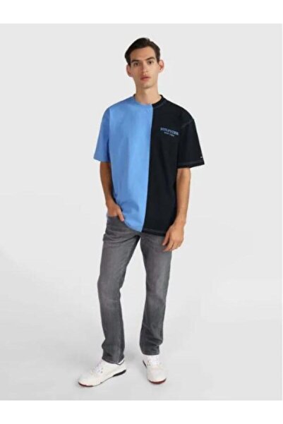 Tommy Hilfiger Embroidered Monotype Colorblock Regular Fit T-Shirt