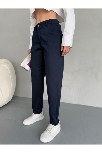 alanora High Waist Lycra Flexible Mom Pants