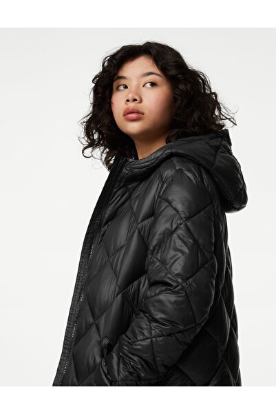 Marks & Spencer Stormwear™ Kapüşonlu Puffer Şişme Mont (6-16 Yaş)