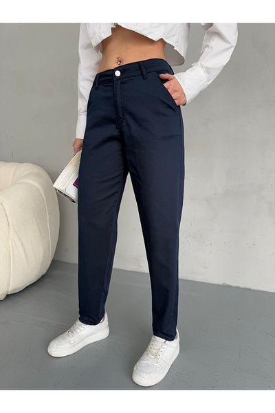 alanora High Waist Lycra Flexible Mom Pants