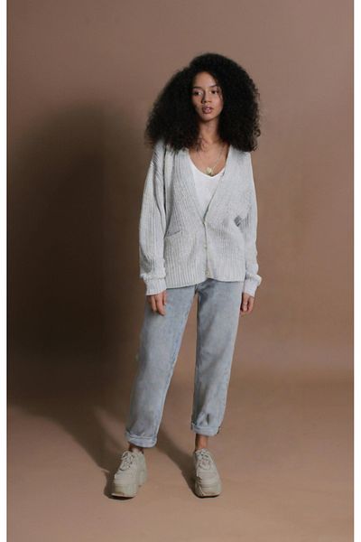 elkumoda Unisex Ζακέτα Πλεκτά Πλεκτά Πλεκτά Πλεκτά Ζακέτα Σάλι Γιακά Ζακέτα από φυσικό βαμβάκι με κλείσιμο με κουμπιά που δεν κολλάει
