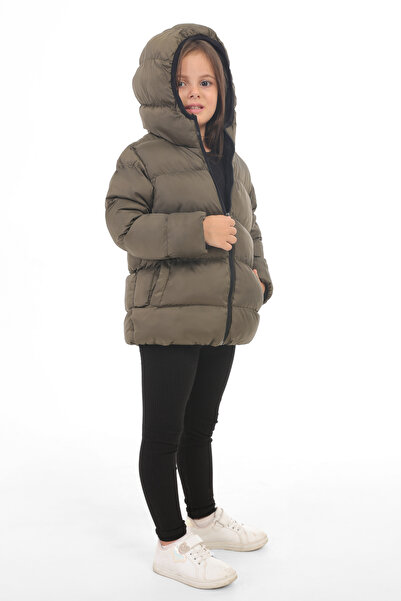 Montstop Φουσκωτό χειμωνιάτικο παλτό και παλτό για κορίτσια με κουκούλα από φλις εσωτερικά αδιάβροχο αντιανεμικό