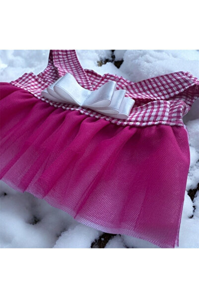 Gobo ملابس للقطط والكلاب مع فيونكة من التول الوردي - صغير/S/Size 1