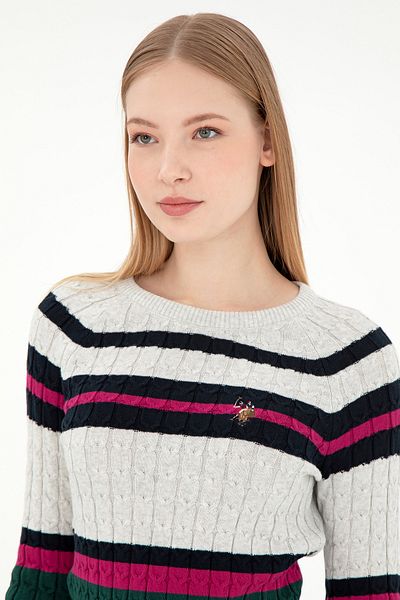 U.S. Polo Assn. Γυναικείο πουλόβερ Navy Blue Crew Neck 50293151 -vr033