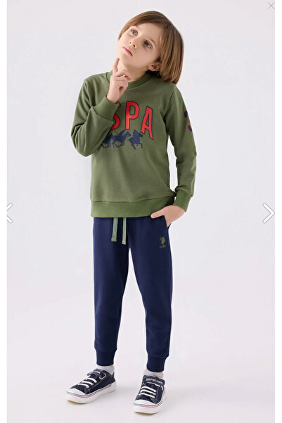 U.S. Polo Assn. Boys, Licensed, Uspa, Khaki, Raised Tracksuit Suit