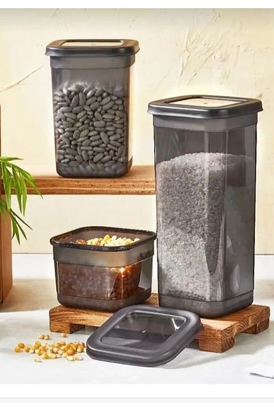 VİZYON 3 Size Food Storage Container Spice Rack