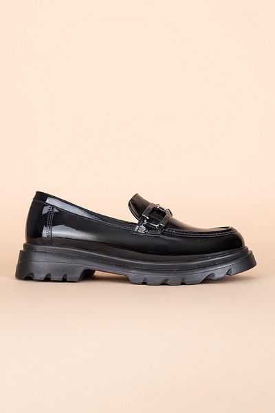 Getcho Pales Pantofi de damă din piele neagră lacuită