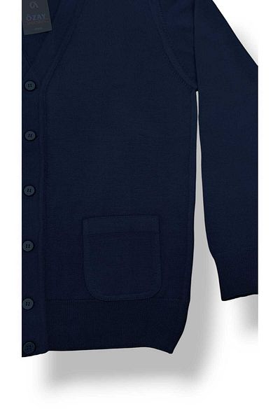 Özay Dad Wool Cardigan with Pocket, Straight, Normal and Large Size Original Top Quality Product