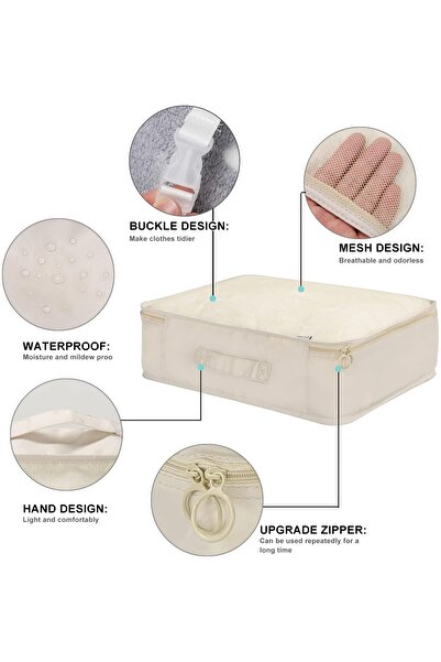 Primo Plus Beige 7-piece organized travel bag set